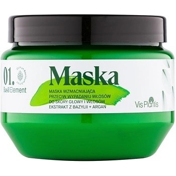 Vis Plantis Basil Element posilující maska proti vypadávání vlasů (Basil Extract + Argan) 200 ml