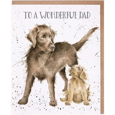 Přání pro tatínka "Wonderful Dad" - Labrador