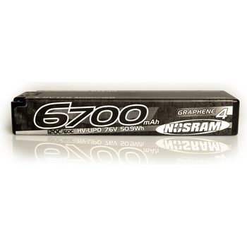 NOSRAM HV ULTRA LCG Modified GRAPHENE-4 6700mAh Hardcase Akku 7.6V LiPo 135C/65C