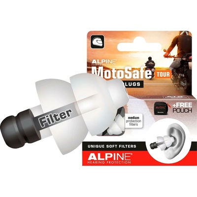 Alpine MotoSafe Tour špunty do uší s filtrem 80 dB