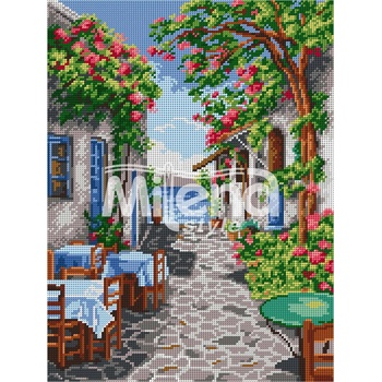 Image 1 of Milena Style Гоблен с щампа Уличка в Гърция без конци