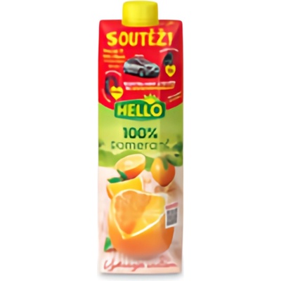 Hello džus pomeranč 100% 1 l