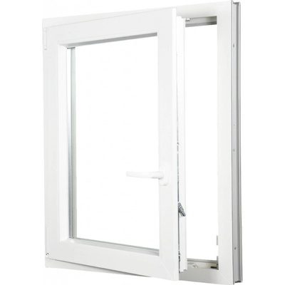 Aluplast Plastové okno jednokřídlo bílé 500 x 700 mm Levé, Trojsklo Ug= 0,7
