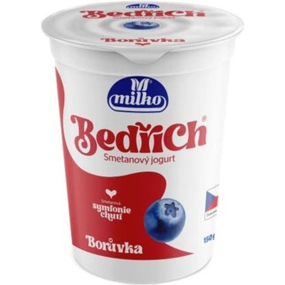 Milko Bedřich smetanový jogurt borůvka 10% 150 g