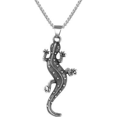 Impress Jewelry Přívěsek z chirurgické oceli Ještěrka Lizard 220511141959