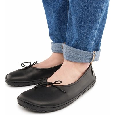 Vlnka dámske barefoot kožené baleríny Odeta čierne
