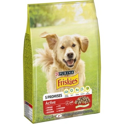 Кучешка храна Friskies Active говеждо 500гр