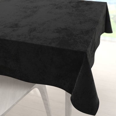 Biante Sametový čtvercový ubrus Velvet Premium SVP-023 Černý 100x100 cm
