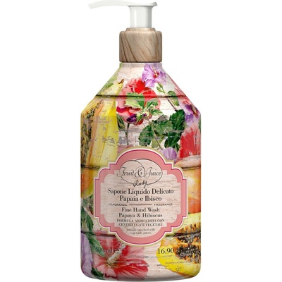 Rudy Profumi Fruit & Juice tekuté mýdlo na ruce papaya & hibicus 500 ml