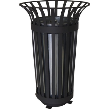 NIKA Градски поцинкован кош за боклук 50 литра и височина 86 см (1125)