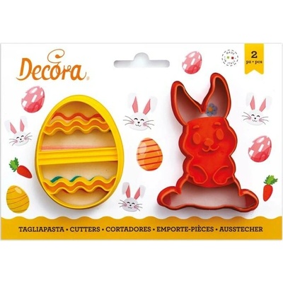 Decora Plastové vykrajovátko Zajačik a vajíčko (2 ks)