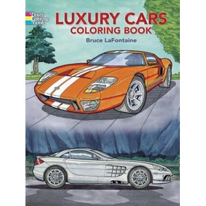 Luxury Cars Coloring Book (ISBN: 9780486444369)