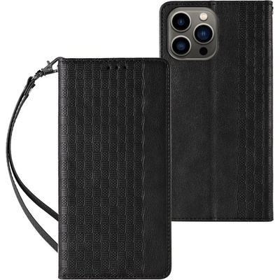 HQWear Калъф HQWear Magnet Strap Case за Samsung Galaxy S23 Plus, с верижка, черен (5907769351655)