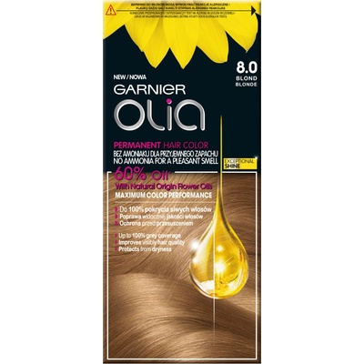 Garnier Olia vlasy farbivo 8.0 Blonde