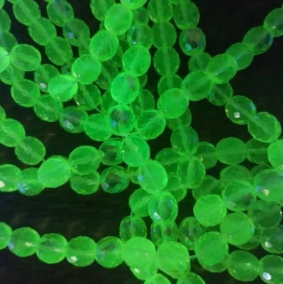 Korálky broušené 12mm uranové sklo s AB – Zboží Mobilmania