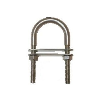 AQUINOX Nerezový U strmeň so zosilneným okom a dvomi upínacími doskami 559040 M6 x 60 mm 559038-03
