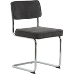Unique Furniture Сив велурен трапезен стол Rupert - Unique Furniture (37285107)