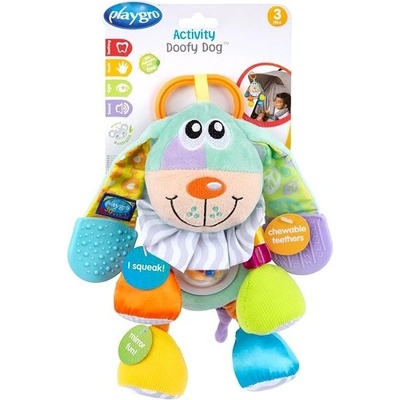 Playgro závěsný pejsek s kousátky pastelový