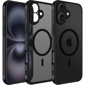 IPhone Кейс Full Matte Mag, за IPhone 16 Plus, Magsafe, Черен (4350)