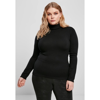 Urban Classics Дамско поло с яка в черно Ladies Basic Turtleneck Sweater blackUB-TB3781-00007 - Черен, размер XS