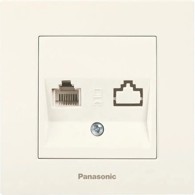 РОЗЕТКА ТЕЛЕФОННА rj11 КРЕМ panasonic (8691136076599)
