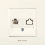Panasonic РОЗЕТКА ТЕЛЕФОННА rj11 КРЕМ panasonic (8691136076599)