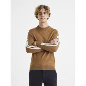 Celio Кафяв пуловер с вълна Celio Veritas Celio | Kafyav | МЪЖЕ | S