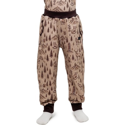 ESITO Dětské tepláky EasyFit Naše Orličky Brown hnědá