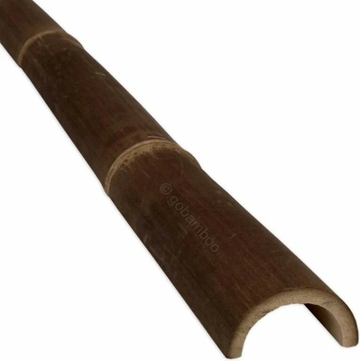Polkruhová bambusová tyč Java Black Ø 7-10 cm x 300 cm