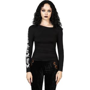 KILLSTAR дамска тениска с дълъг ръкав KILLSTAR - Bone - KSRA009510