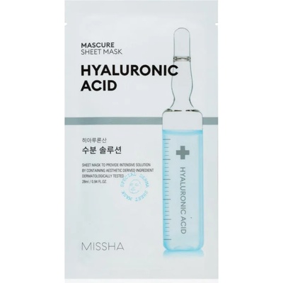 Missha Mascure Hyaluronic Acid хидратираща платнена маска 28ml