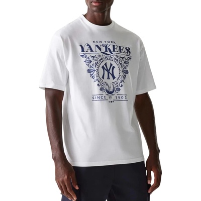 New Era Era MLB New York Yankees Floral Graphic Oversized T-Shirt biele