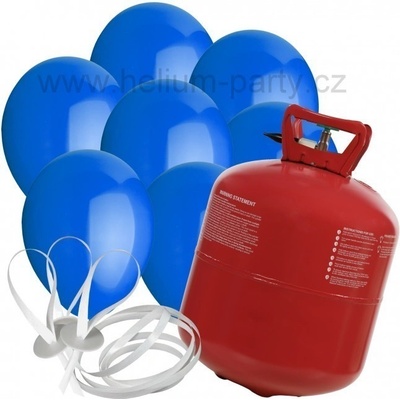 XXL helium + 100 modrých balónků