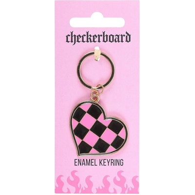 Spirit of Equinox Ключодържател Checkerboard Heart Keyring