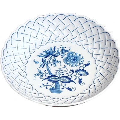 Originál Český porcelán Dubí Cibulák Mísa kulatá reliéfní 18 x 4 cm