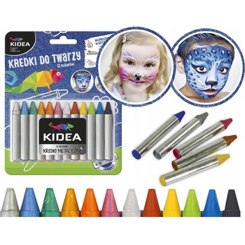 Kideá Ceruzky na tvár 12kol x 2,5 g blister