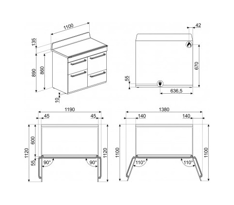 Smeg TR4110GR