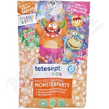 Tetesept Príšerky kúpeľová soľ zdravá a farebná praskajúce 45 g