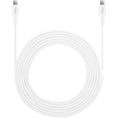 Ttec Data кабел ttec, Type-C - Type-C, 300cm, 65W, Fast Charge Cable, Бял