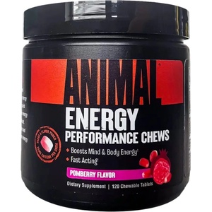 Universal Nutrition Animal Energy Chews [120 Дъвчащи таблетки] Малина с нар