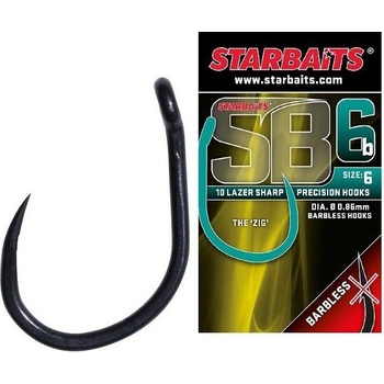 STARBAITS SB6 Barbless vel.8 10 ks