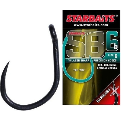 STARBAITS SB6 Barbless vel.8 10 ks