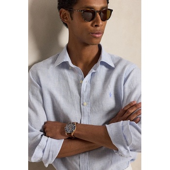 Ralph Lauren риза мъжка от лен (710B22588)