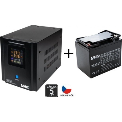 VSelektro Záložní zdroj MHPower MPU-300-12 + baterie ML12-24 – Zboží Živě