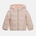 GUESS Зимно яке за мини момиче в бледо розов цвят покрито с лога Guess