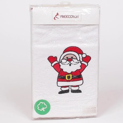 Коледен комплект кърпи в червено и бяло с картинки