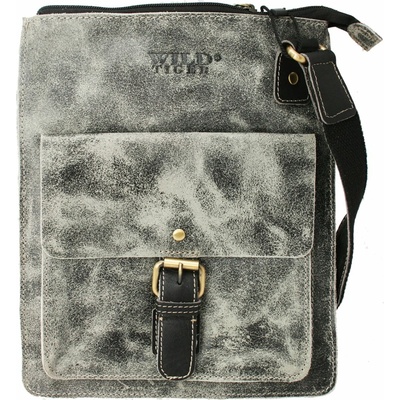Pánská kožená crossbody s přezkou Chris