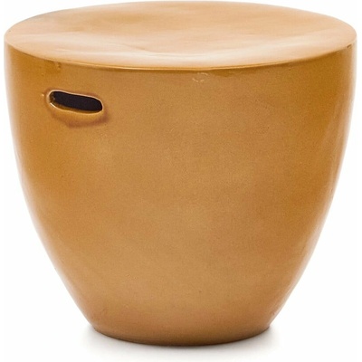 Kave Home Mesquida Keramický okrúhly záhradný stolík 45 cm