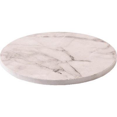 Decora Podnos pevný kruh Biely mramor 25cm