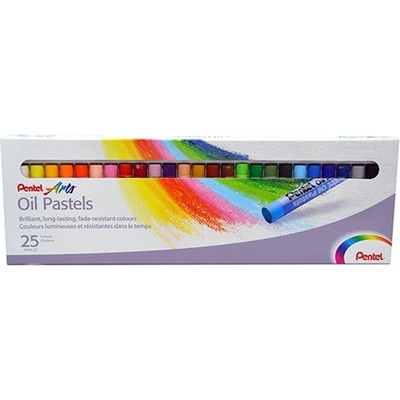 Pentel Маслени пастели, PENTEL, "Arts", 25 различни цвята PHN-25U (PHN-25U)